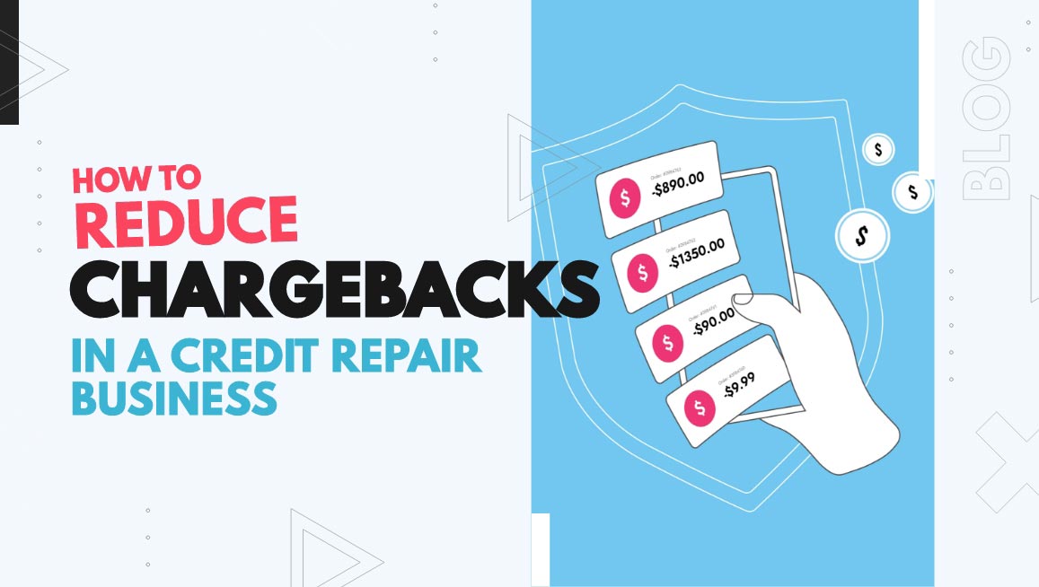 Reduce credit repair chargebacks: hand holding phone with refunded charges in front of a shield